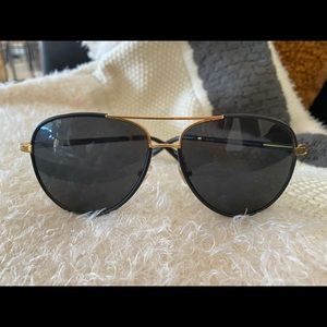 THE ROW black classic aviator sunglasses